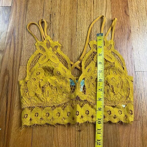 🪦 Aina.Be Cropped Tank Top Yellow Adjustable straps Size M - Picture 4 of 7